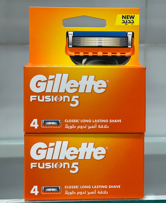 تیغ یدک ژیلت Fusion5 بسته ۴ عددی | اصلاحی نرم، دقیق و ماندگار