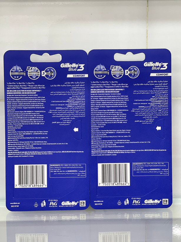 ژیلت بلوتری کامفورت 3 تیغه مردانه Gillette Blue 3 Comfort – اصلاح راحت و روان تا ۳۶ بار