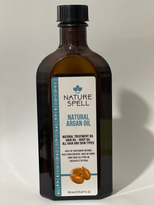 روغن آرگان طبیعی نیچر اسپل (Nature Spell) 150 میلیلیتر | تقویتکننده مو، آبرسان پوست و ترمیمکننده طبیعی