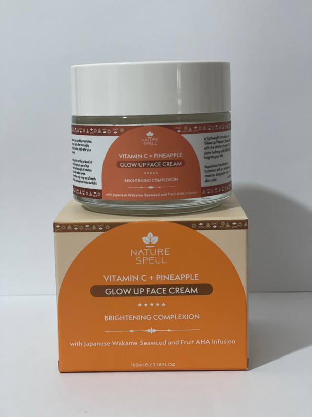 کرم روشنکننده و آبرسان صورت نیچر اسپل ویتامین C و آناناس 100 میلیلیتر | Brightening Glow Up Face Cream