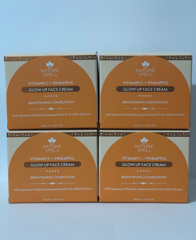 کرم روشنکننده و آبرسان صورت نیچر اسپل ویتامین C و آناناس 100 میلیلیتر | Brightening Glow Up Face Cream