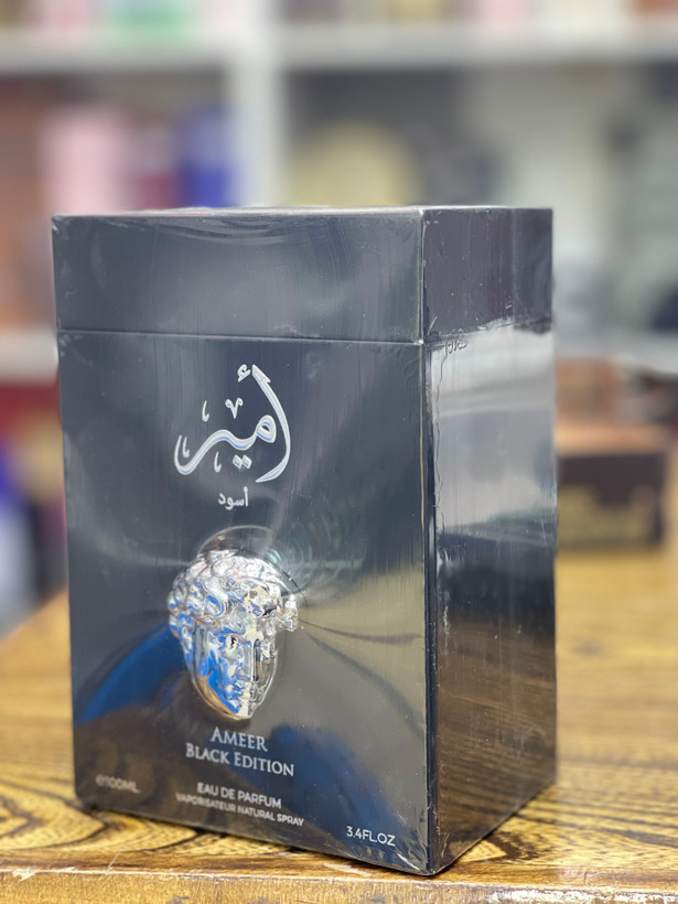 ادکلن امیر بلک ادیشن Ameer Black Edition حجم ۱۰۰ میل (رایحه تلخ و لاکچری )| اصل و اورجینال