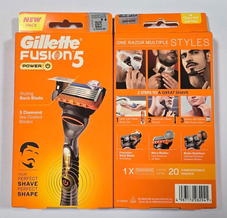 خودتراش ژیلت فیوژن 5 پاور (Gillette Fusion5 Power) اصل | ریشتراش 5 تیغه با تکنولوژی لرزشی و تیغه دقیق پشت
