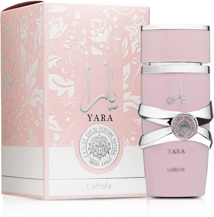 عطر ادکلن لطافه یارا (Lattafa Yara) | رایحه زنانه وانیلی، گلی و شیرین (۱۰۰ میل)