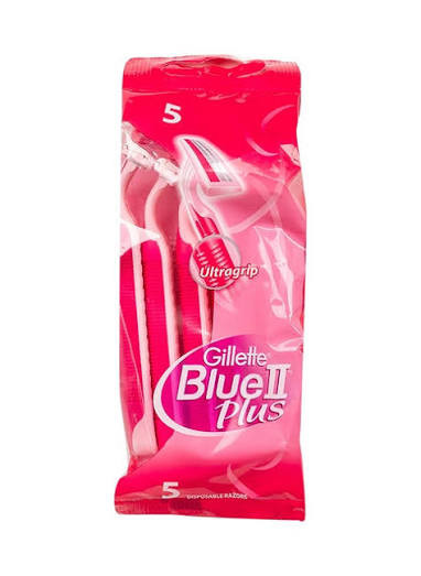 تیغ اصلاح ژیلت مدل بلوتو پلاس BlueII Plus بسته ۵ عددی (زنانه)