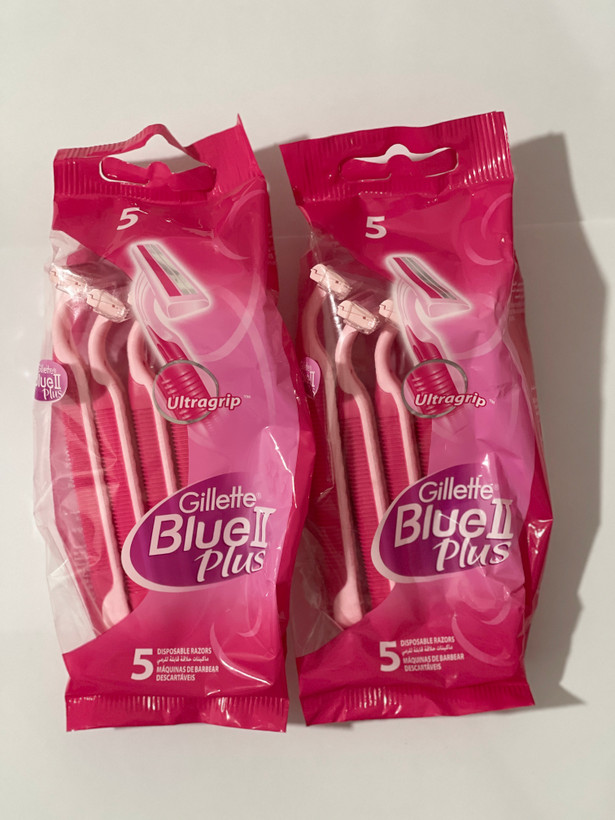 تیغ اصلاح ژیلت مدل بلوتو پلاس BlueII Plus بسته ۵ عددی (زنانه)