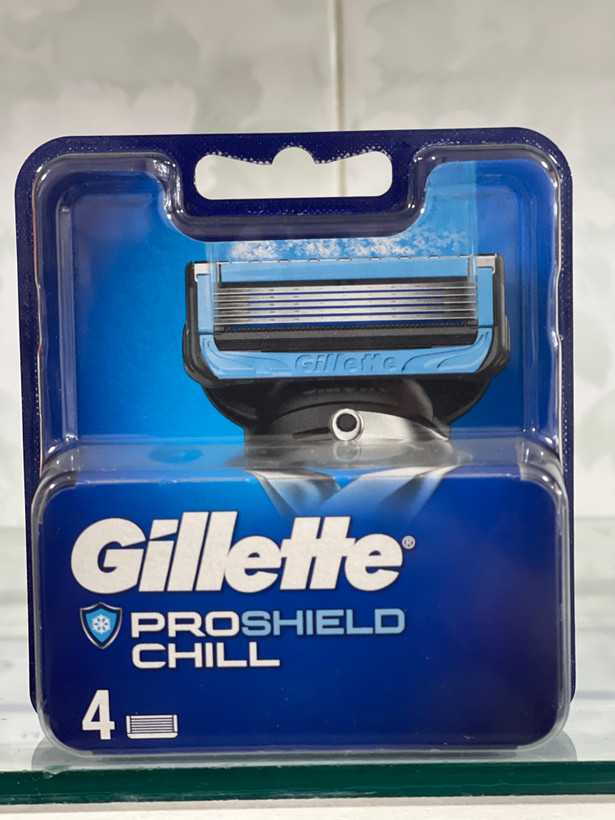 تیغ یدک ژیلت پروشیلد مدل ProShield Chill (بسته ۴ عددی) – اصلاحی خنک و بدون سوزش
