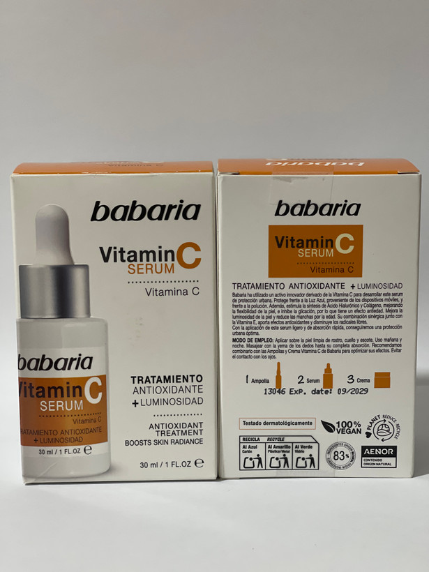 سرم ویتامین C باباریا 30 میلیلیتر | روشنکننده، ضد لک و آنتیاکسیدان قوی پوست Babaria Vitamin C Serum