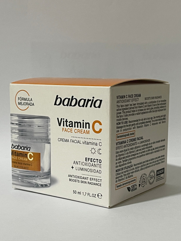 کرم صورت ویتامین C باباریا Babaria Vitamin C Face Cream 50ml | روشنکننده، آنتیاکسیدان و افزایش درخشندگی پوست
