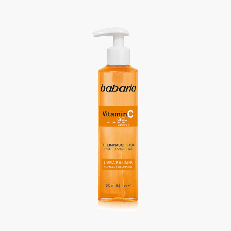 ژل شستشوی صورت ویتامین C باباریا Babaria Vitamin C Face Cleansing Gel حجم 200 میل | روشنکننده و پاکسازی عمیق پوست