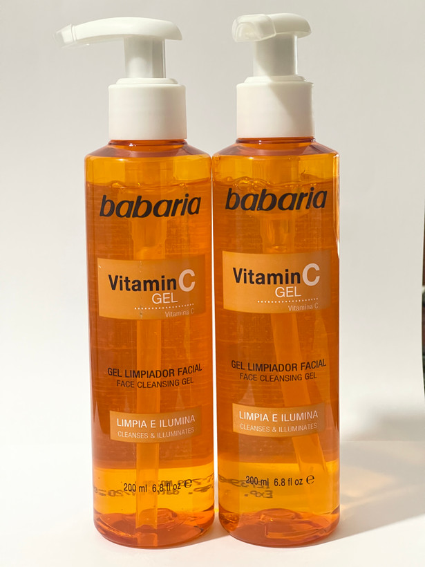 ژل شستشوی صورت ویتامین C باباریا Babaria Vitamin C Face Cleansing Gel حجم 200 میل | روشنکننده و پاکسازی عمیق پوست