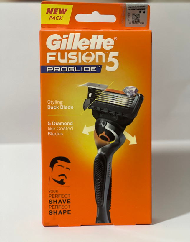 خودتراش ژیلت دسته فیوژن 5 پروگلاید (Gillette Fusion5 ProGlide) اصل با 5 تیغه الماسی و تیغه پشت مخصوص خطزنی