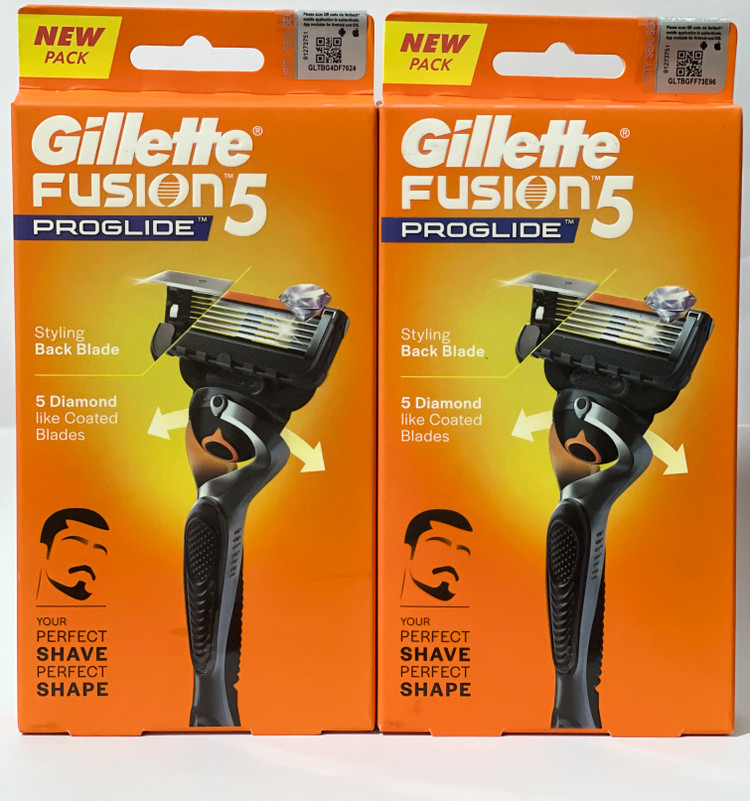 خودتراش ژیلت دسته فیوژن 5 پروگلاید (Gillette Fusion5 ProGlide) اصل با 5 تیغه الماسی و تیغه پشت مخصوص خطزنی
